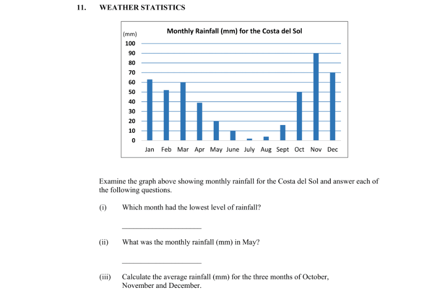 Question 2016 - 11 Part 1