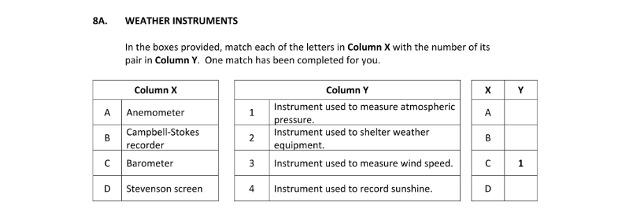 Question 2017 - 8 Part 1
