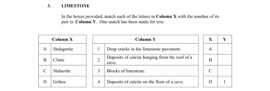 Question 2012 - 3 Part 1
