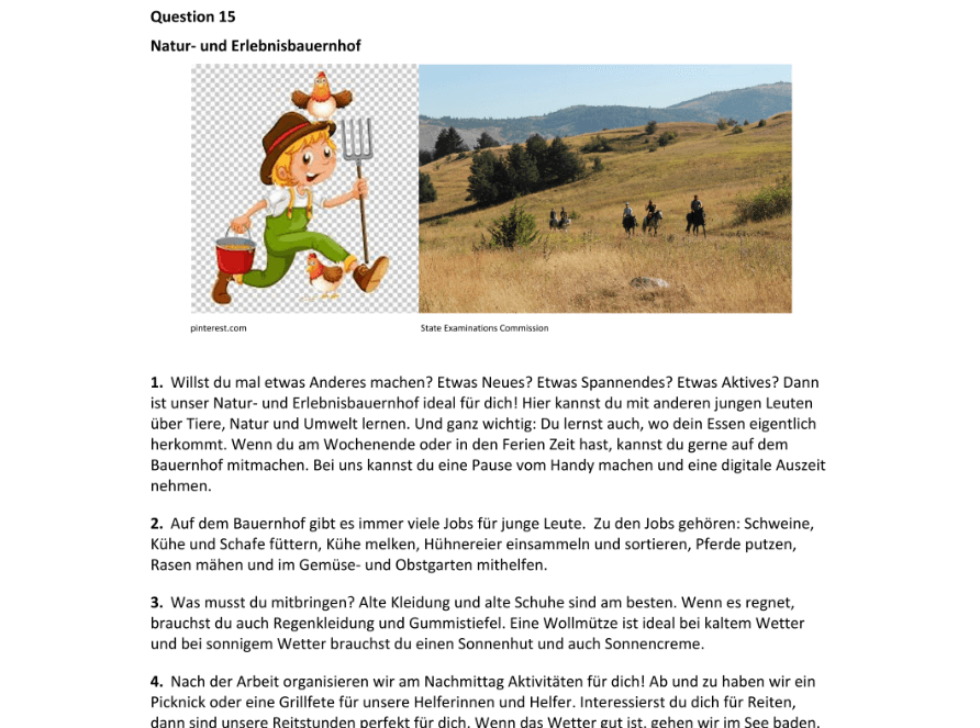 Question 2023 - 15 Part 1