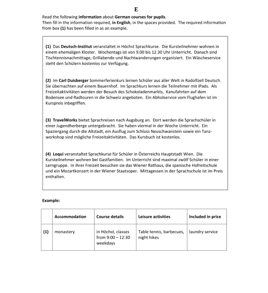 Question 2018 - E Part 1