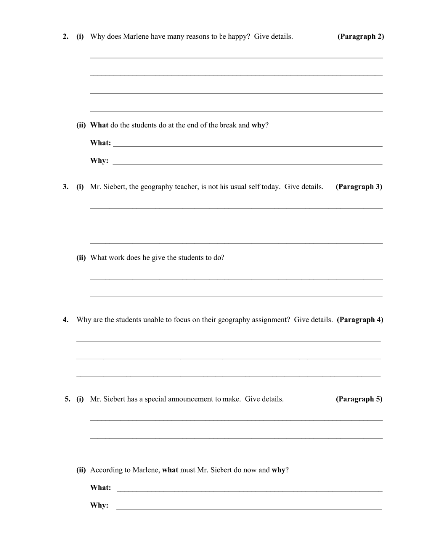 Question 2015 - G Part 2