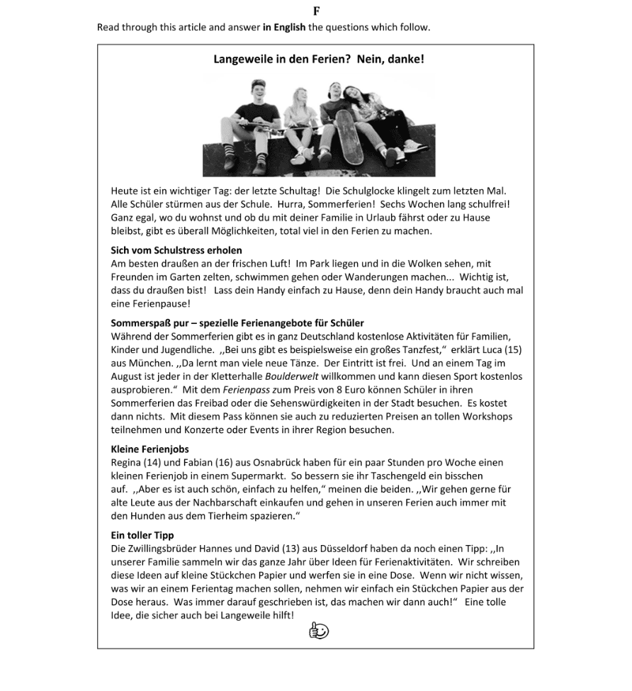 Question 2019 - F Part 1
