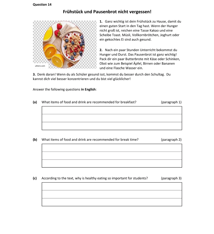 Question 2023 - 14 Part 1
