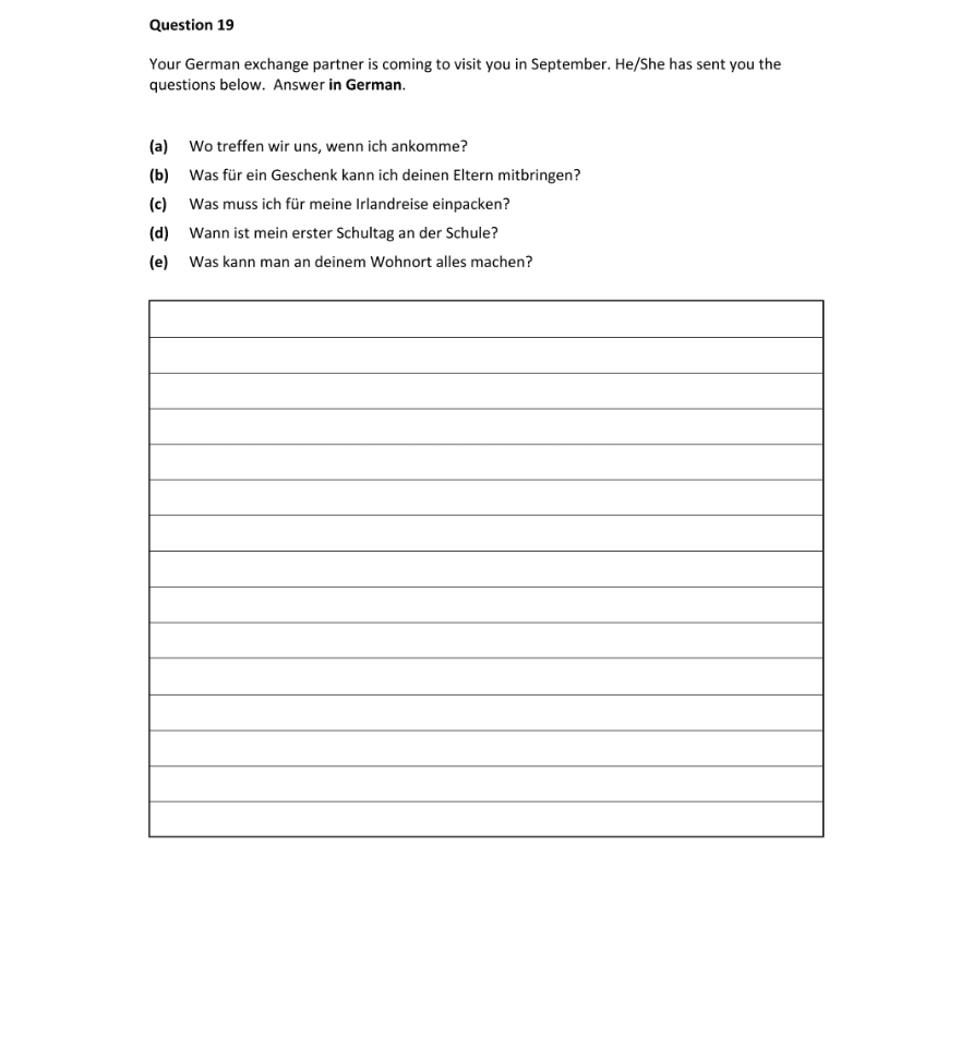 Question 2022 - 19 Part 1