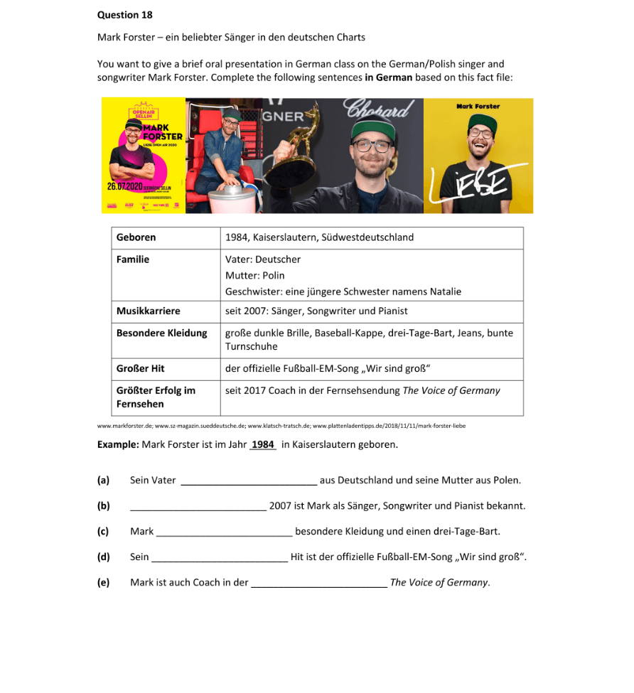 Question 2022 - 18 Part 1