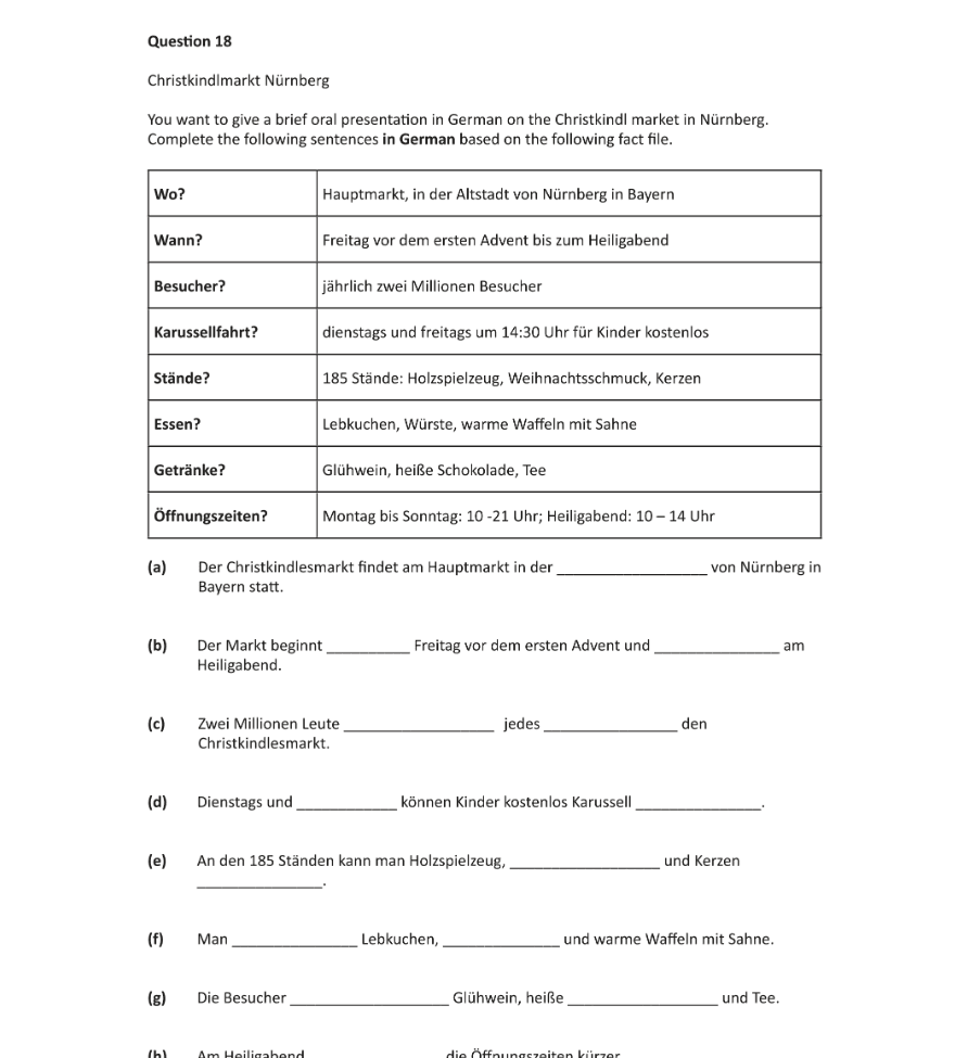 Question 2022 - 18 Part 1