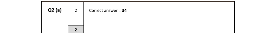 Marking Scheme Part 1