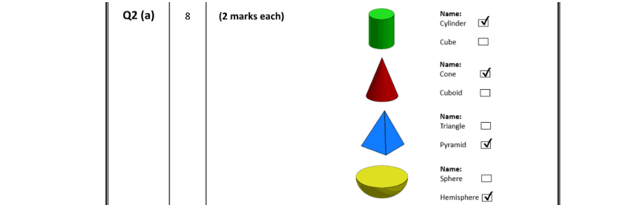 Marking Scheme Part 1