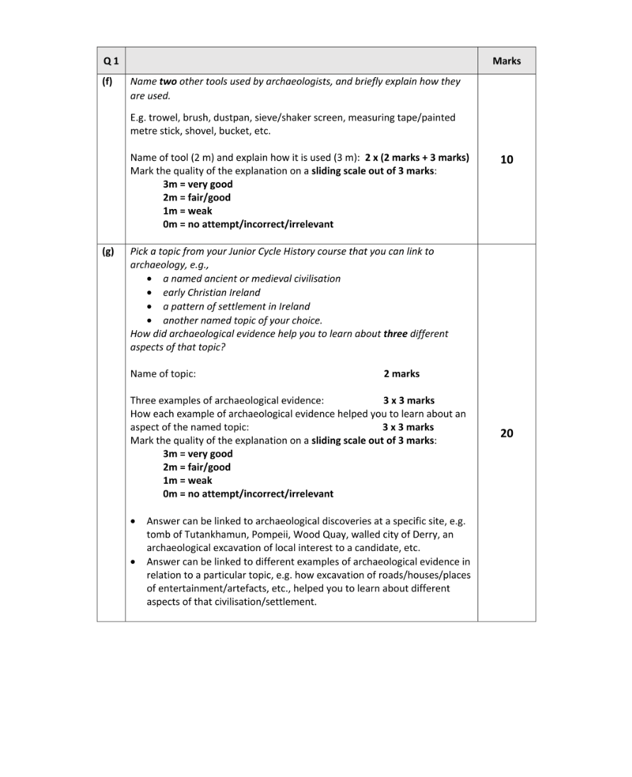 Marking Scheme Part 2