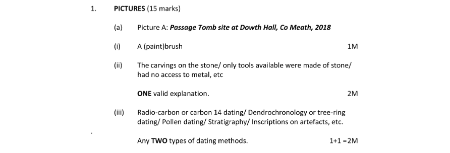 Marking Scheme Part 1