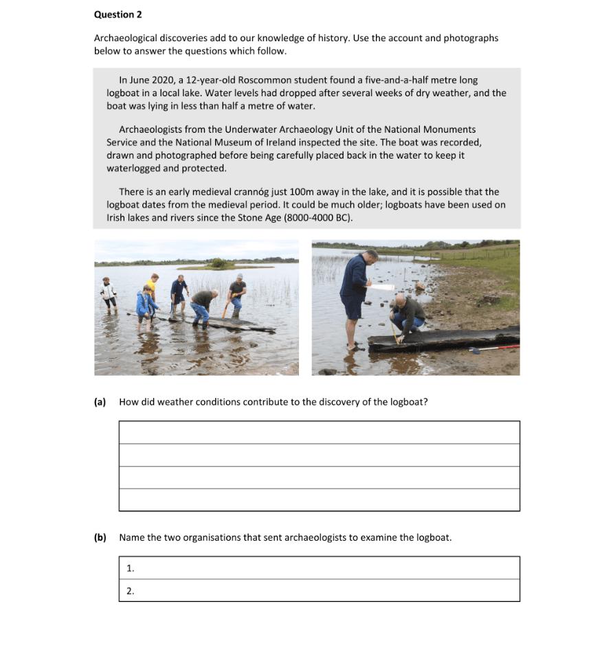 Question 2020 - 2 Part 1