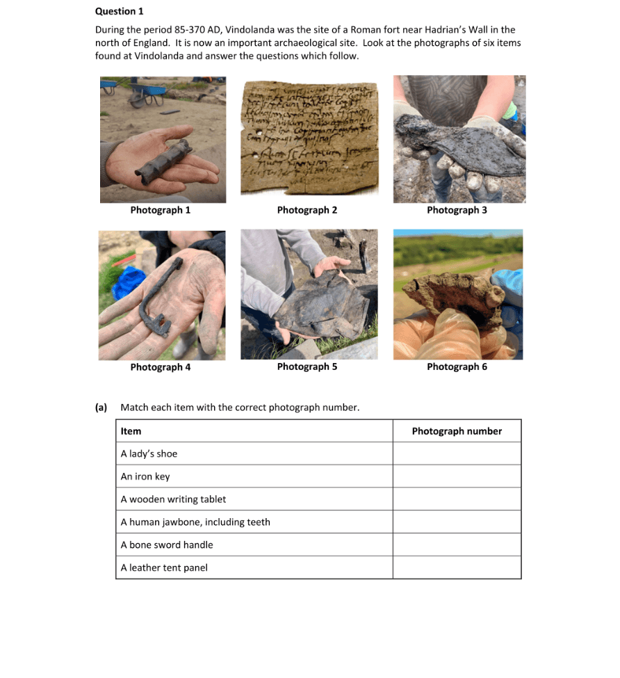 Question 2023 - 1 Part 1