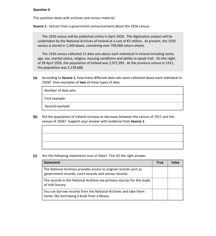 Question 2024 - 6 Part 1