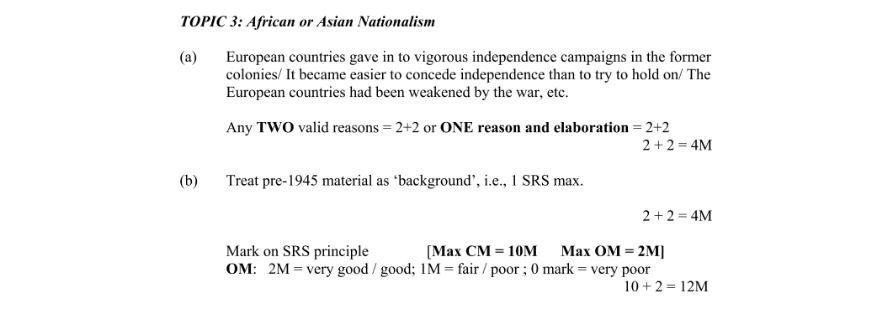 Marking Scheme Part 2