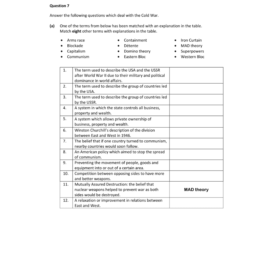 Question 2025 - 7 Part 1