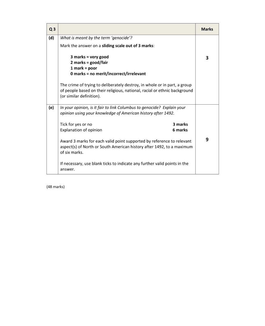 Marking Scheme Part 2