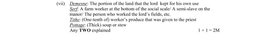 Marking Scheme Part 1