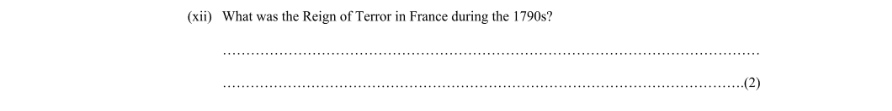Question 2011 - 12 Part 1