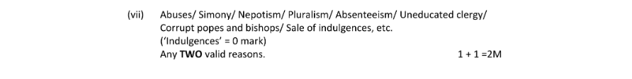 Marking Scheme Part 1