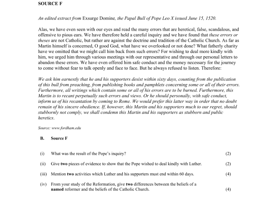 Question 2012 - B Part 1