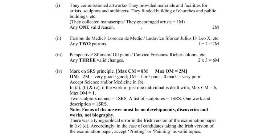 Marking Scheme Part 1