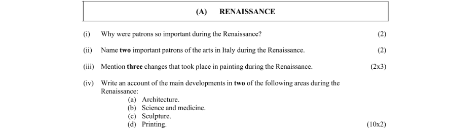Question 2010 - A Part 1