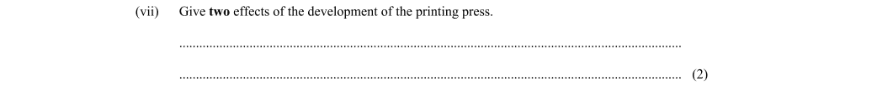 Question 2016 - vii Part 1