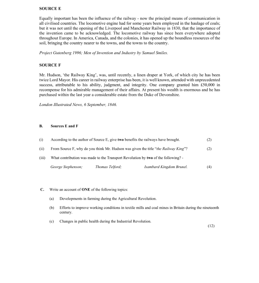 Question 2016 - B Part 1