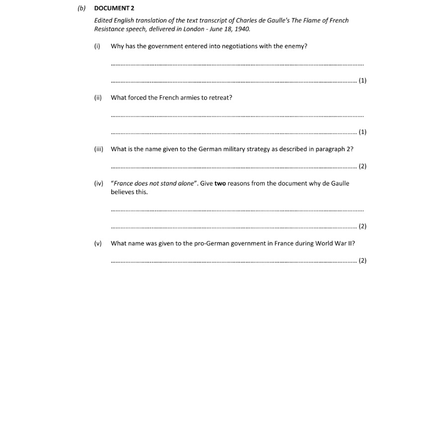 Question 2019 - 2 Part 1