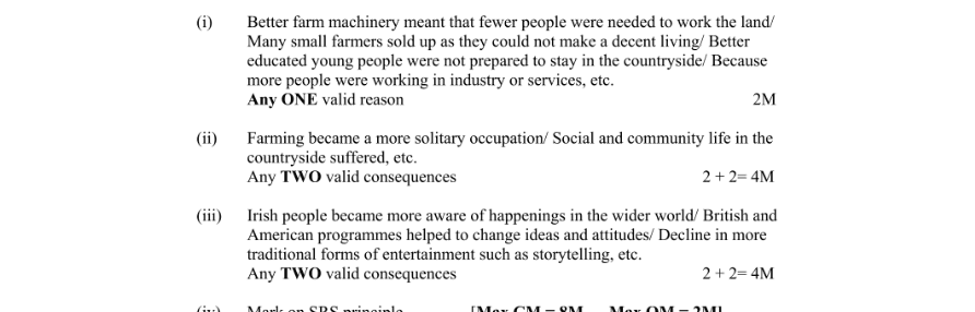 Marking Scheme Part 1