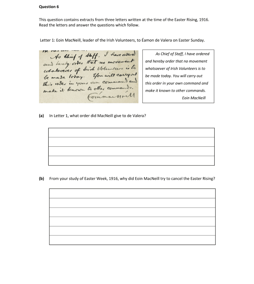 Question 2020 - 6 Part 1