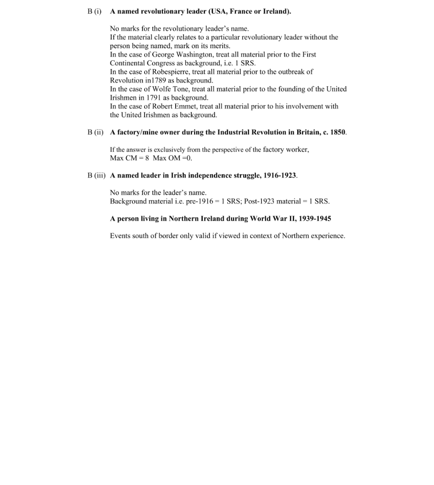 Marking Scheme Part 1