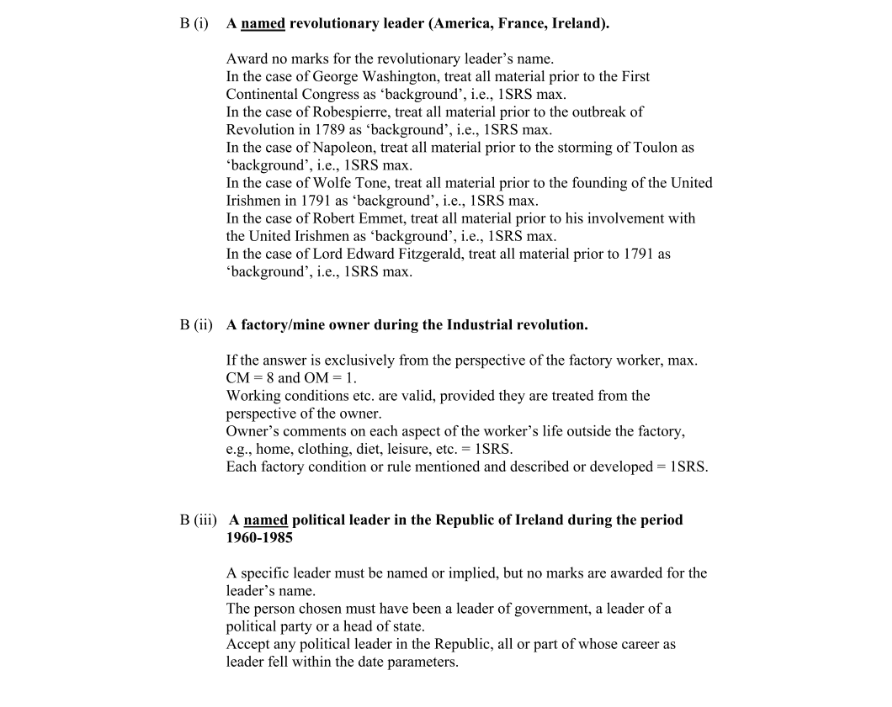 Marking Scheme Part 1