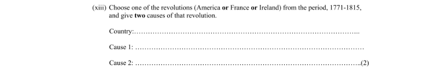 Question 2009 - 13 Part 1