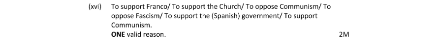 Marking Scheme Part 1