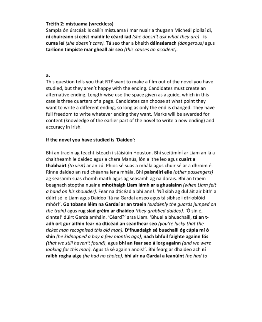 Marking Scheme Part 2