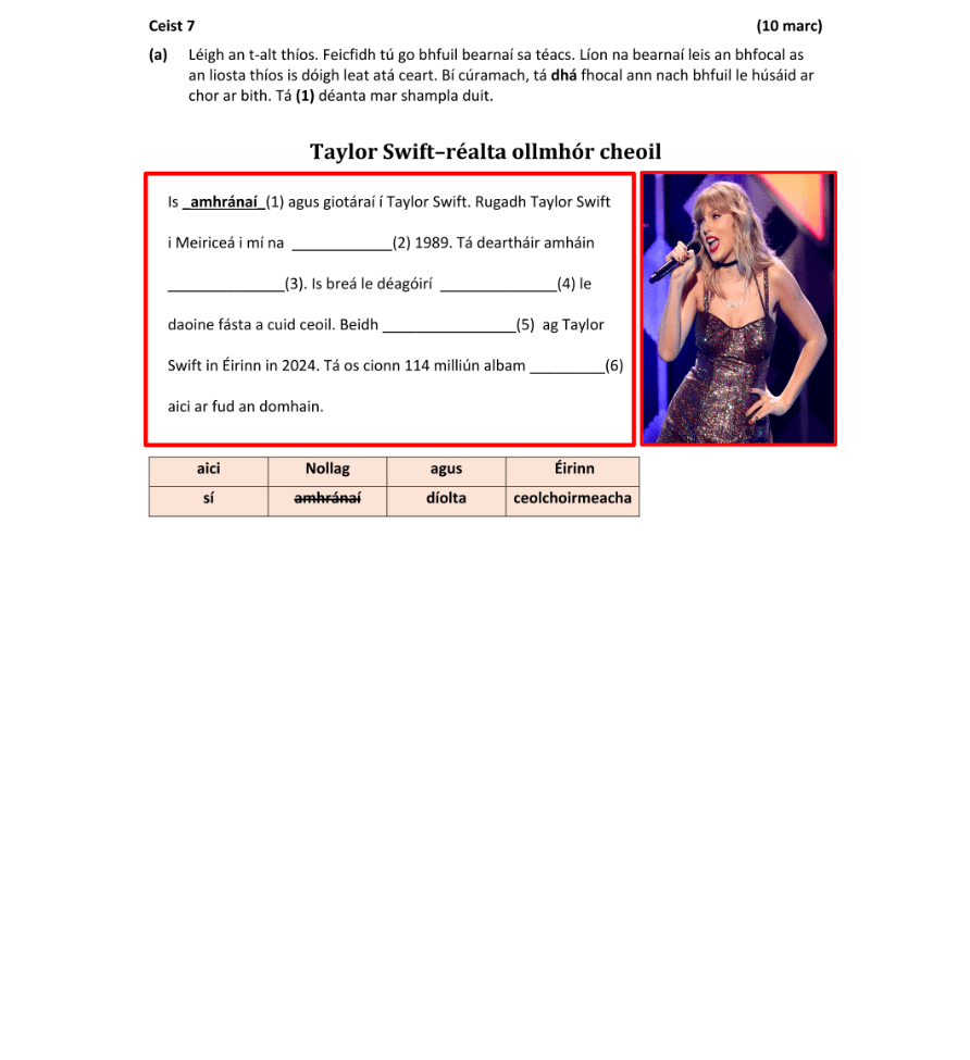 Question 2024 - 7 Part 1