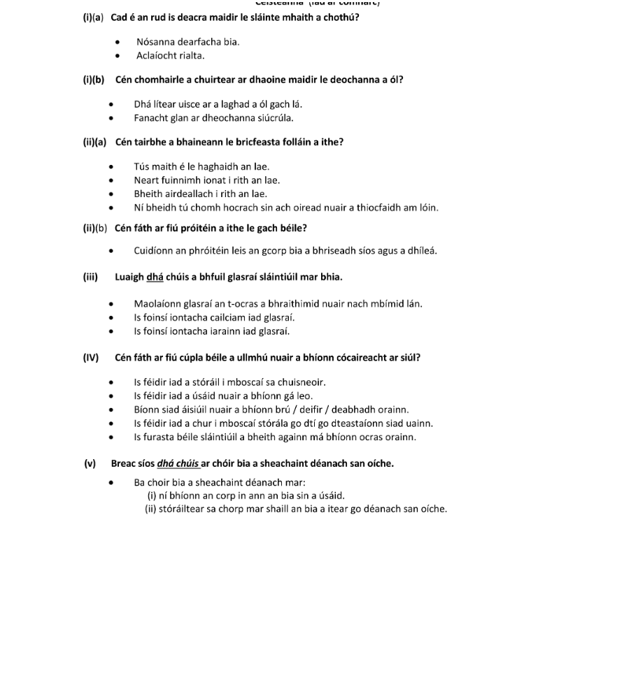 Marking Scheme Part 1
