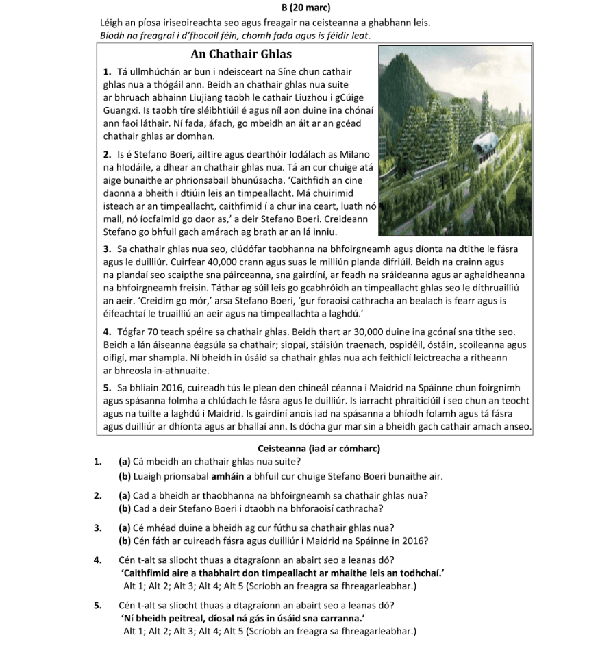 Question 2018 - B Part 1