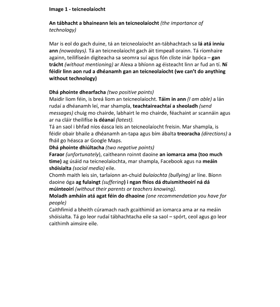 Marking Scheme Part 1