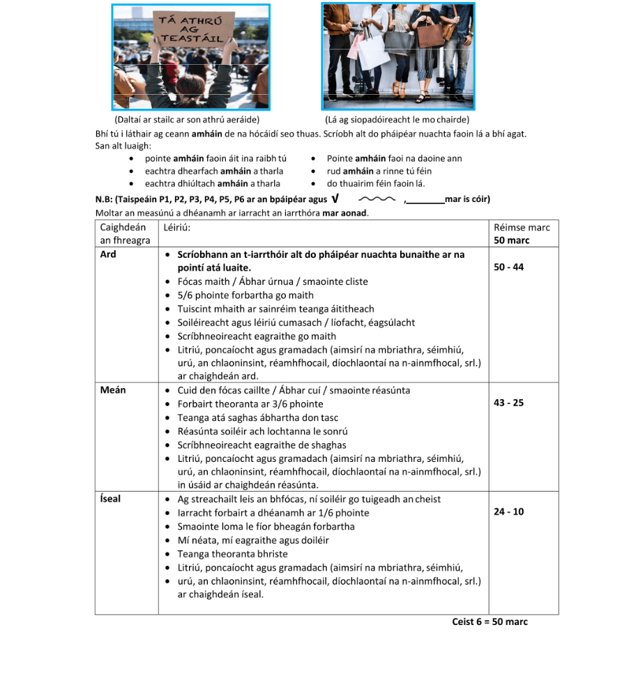 Marking Scheme Part 1