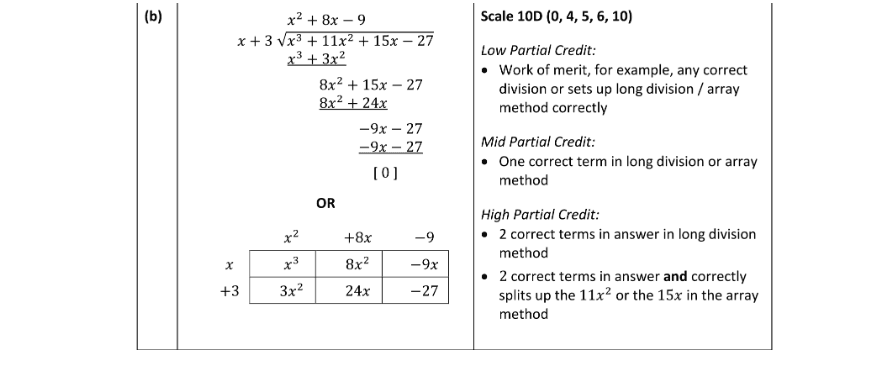 Marking Scheme Part 2