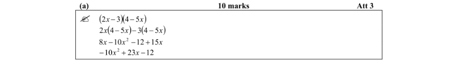 Marking Scheme Part 1