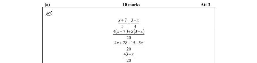 Marking Scheme Part 1