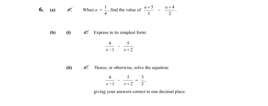 Question 2011 - 6 Part 1