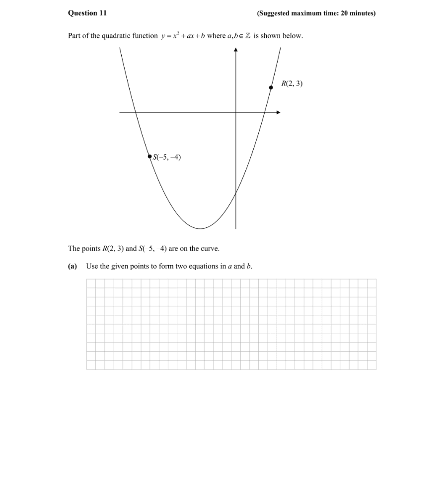 Question 2012 - 11 Part 1