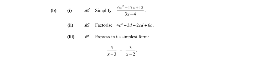 Question 2012 - 3 Part 1
