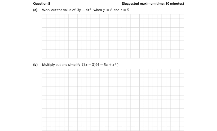 Question 2018 - 5 Part 1