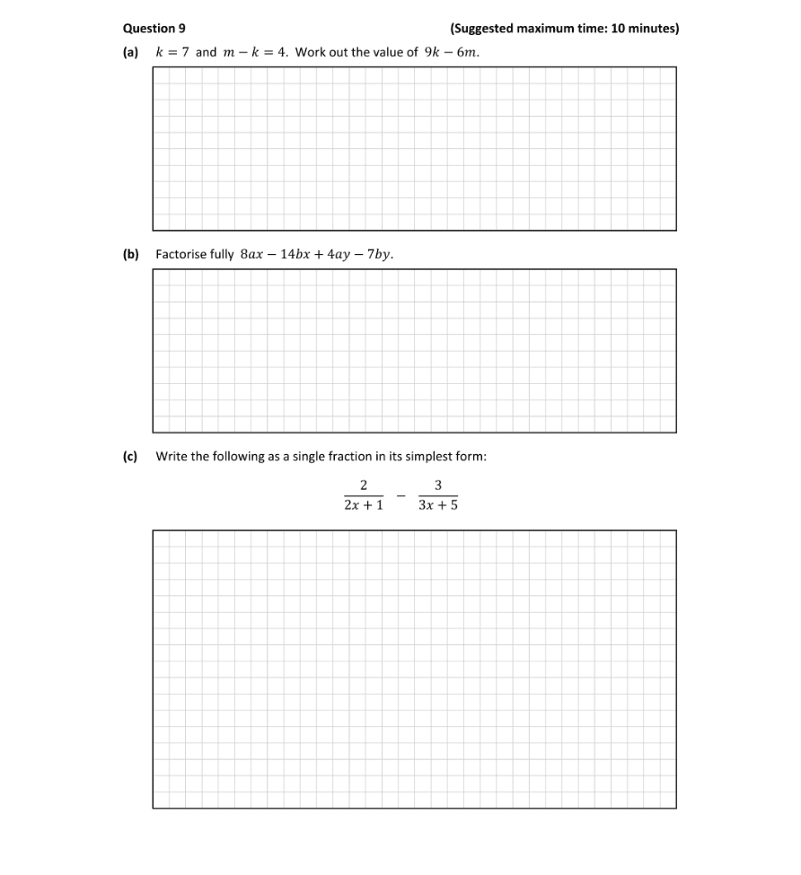 Question 2022 - 9 Part 1